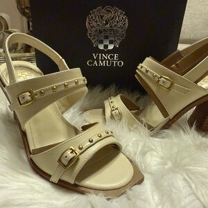 Vince Camuto Tan Studded Women's Sandals